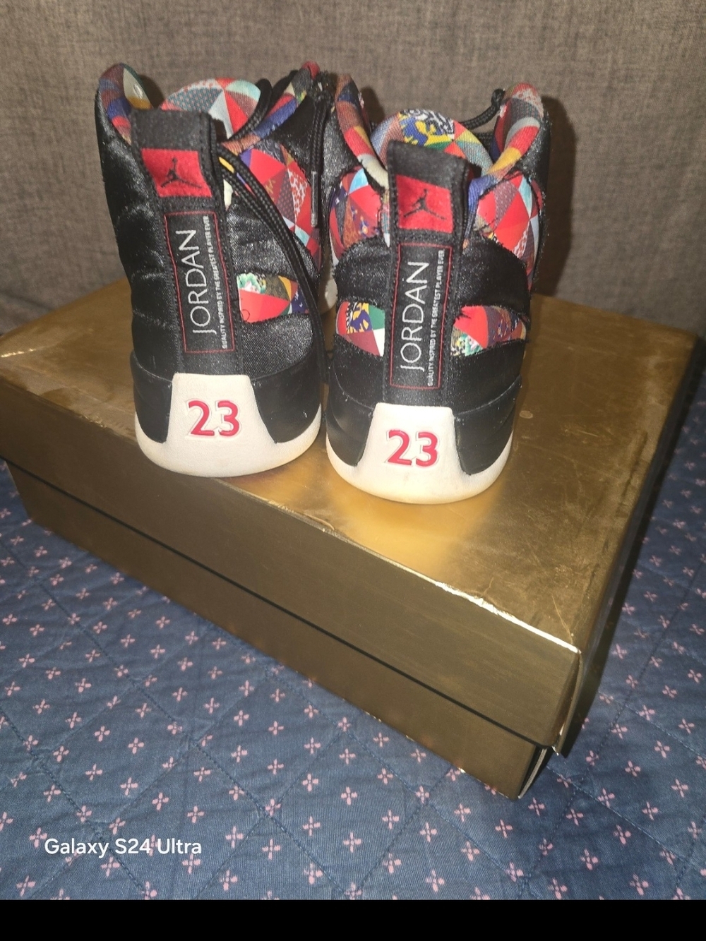 Jordan Air Jordan 12 Retro CNY Black/True Red-Sail - Picture 5 of 6